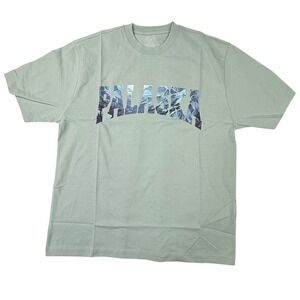 Palace Palaska T-Shirt Hazy Green AW24 Mountain Graphic Mens Large P27TS309